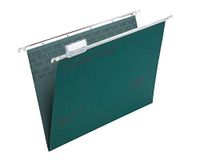 Rexel Crystalfile Classic Foolscap ophangbestanden, 15 mm V basis, 100% gerecycled Manilla, groen, Pack van 50
