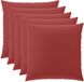 vidaXL Kussensloop Wijnrood 65 x 65 cm Polyester 6 stuks