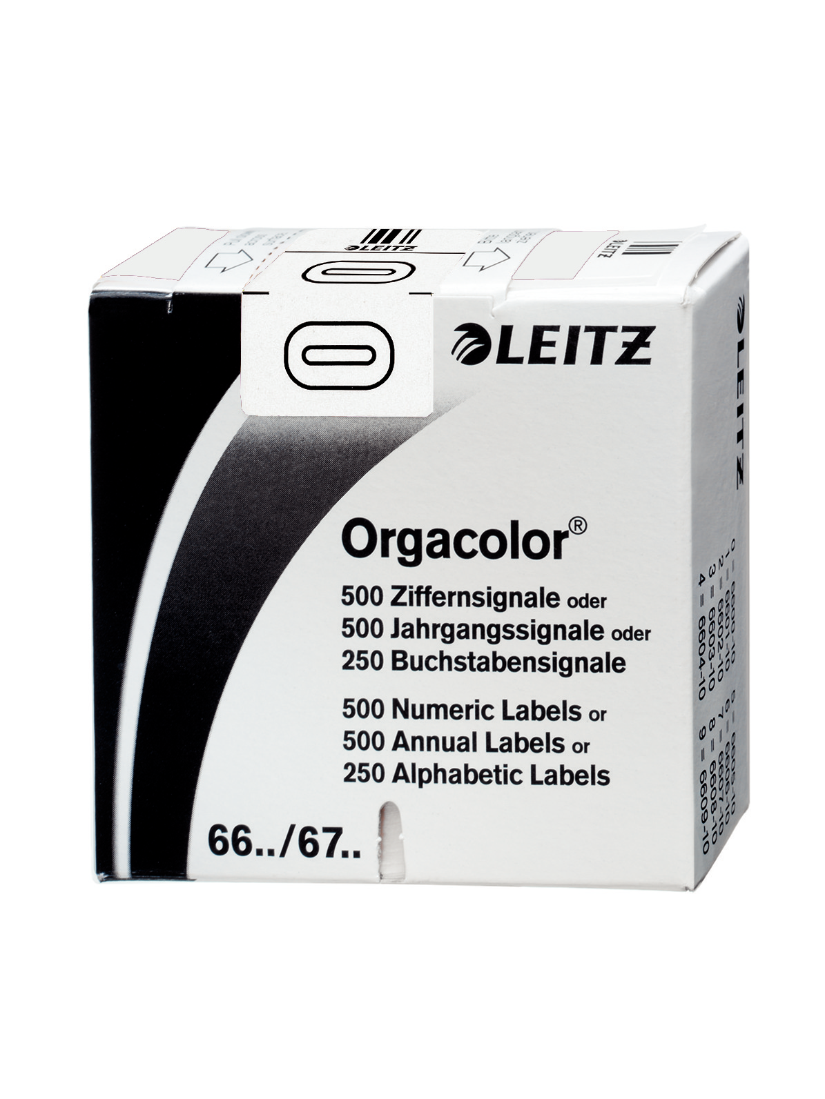 Leitz Orgacolor Etiket - Wit - 66001000