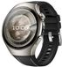 By Qubix - Hybride leer & siliconen band 'True Fit' - Zwart - geschikt voor Huawei Watch 5 - 42mm