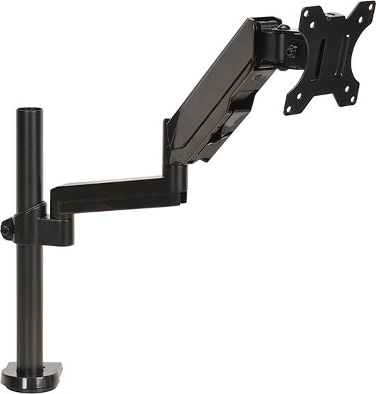 DQ Wall-Support Monitorarm zwart - met Gasveer