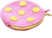 Naturezoo Etuitje Rond Met Stippen 8 Cm Roze/geel