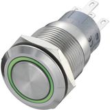 TRU COMPONENTS 702462 LAS1-AGQ-11E/R-G Vandalismebestendige druktoets 250 V/AC 5 A 1x uit/(aan) Moment Rood, Groen IP67