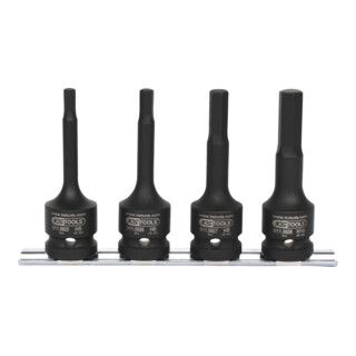 KS Tools 1/2" Power Bit Socket Set, Long, 4-Piece