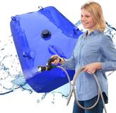 Merkloos / Sans marque Wan GmbH Opvouwbare waterzak 100 l met kraan - Blauw PVC