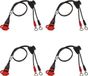 TecMate OptiMate CABLE O-11 x4, Weerbestendige accukabel, Zwarte Kleur