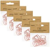 Partydeco Porte-nom / porte-place - petit cœur - Mariage - 50 pièces - or rose - 2,5 cm