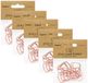 Partydeco Porte-nom / porte-place - petit cœur - Mariage - 50 pièces - or rose - 2,5 cm