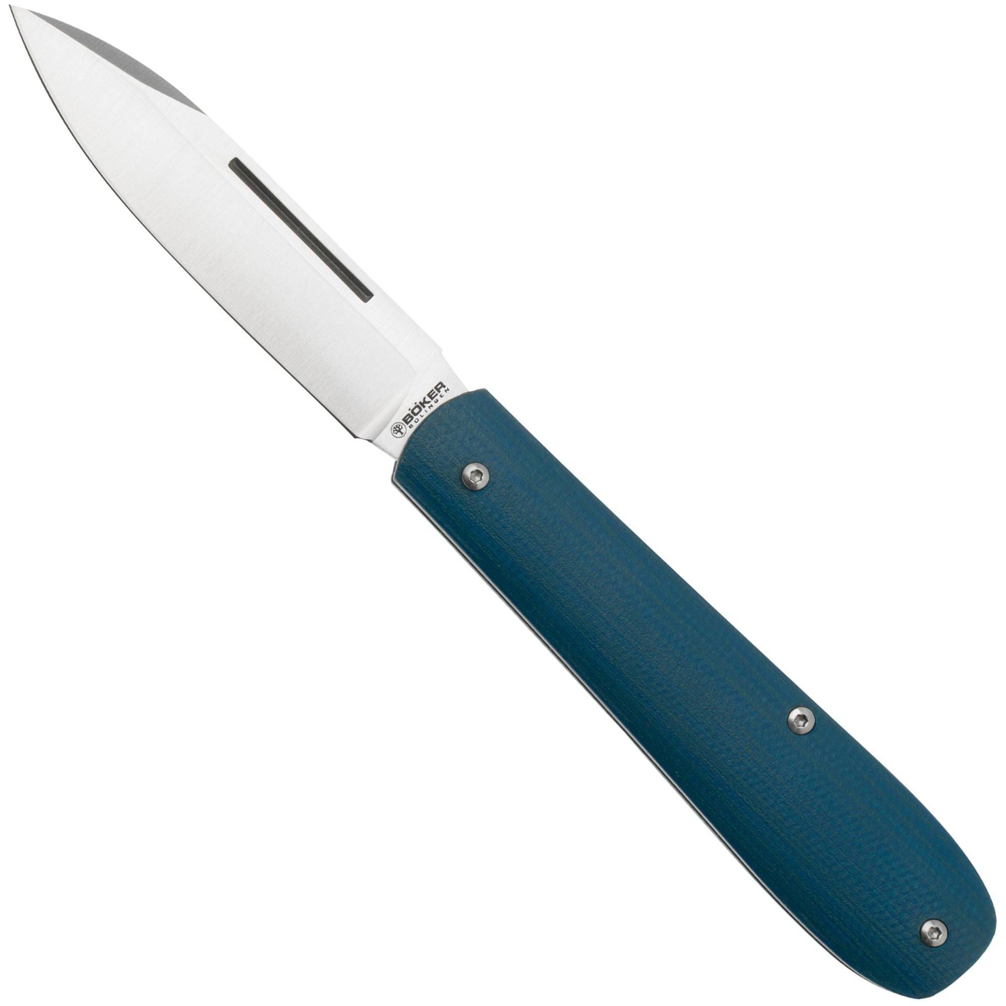 Böker Coffin 112944 - Denim Micarta - Zakmes - Chuck Gedraitis Design