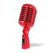Pyle Microfoon - Microfoon in Vintage Retro Stijl- met XLR Kabel - Compatibel met Universele Statieven - Live Optredens- Studio-opnames -Rood