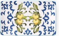 Excelsa Amalfi Serveerschaal, Keramiek, wit-geel-blauw