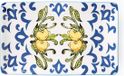 Excelsa Amalfi Serveerschaal, Keramiek, wit-geel-blauw