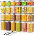 Boîtes de rangement hermétiques - Organiseur de cuisine - Lot de 24