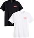 Levi's Set van 2 grafische T-shirts zwart, Maat M