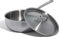 Sans marque 2,84 L poêle à sauce en acier inoxydable - Revêtement en acier inoxydable 5 couches - Compatible avec induction professionnelle