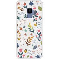 Samsung Galaxy S9 Fleurs colorees Verstevigd hoesje met sublimatie bedrukking