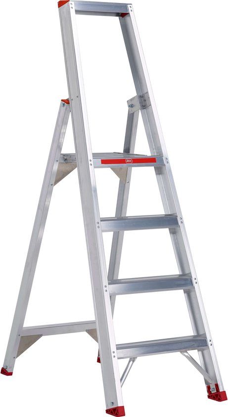 Altrex Sierra Enkel Oploopbare Trap - 4 Treden - Aluminium