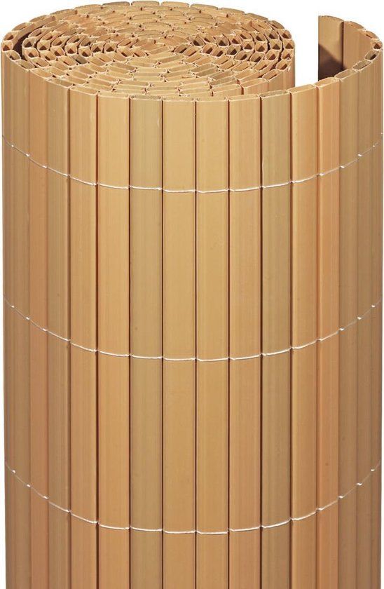 Videx Balkonscherm PVC Teak 90x300 cm