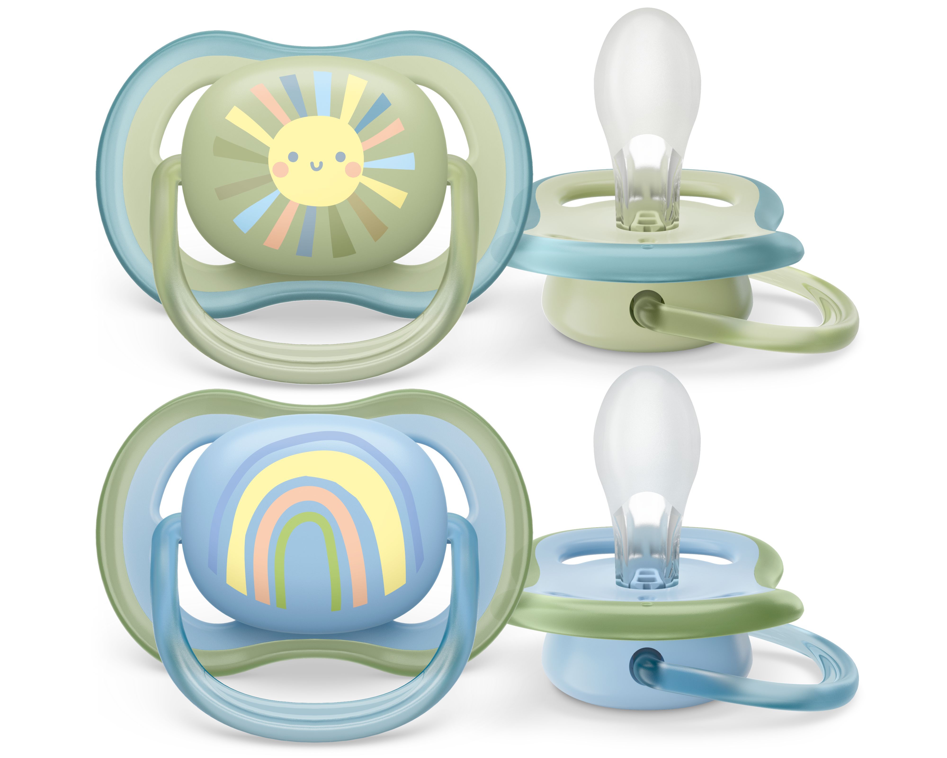 Philips Avent Ultra Air Fopspeen - 0-6 Maanden - 2 Stuks - Jongens/Meisjes - SCF085/58