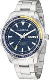 Nautica NST Everyday Quartz Analoog Horloge Zilverkleurig 44 mm