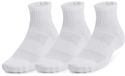 Under Armour Tc 3-pack Quarter sportsokken voor heren, wit, maat 31-36