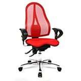Topstar Bureaustoel Sitness 15 incl. in hoogte verstelbare armleuningen rood