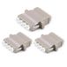 1aTTack.de 3x glasvezel keystone-connectoren OM1 of OM2 (UPC of PC) LC-quad female naar LC-quad female multimode beige