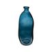Atmosphera bloemenvaas Pisa - Organische fles vorm - blauw transparant - glas - 51 x 23 cm