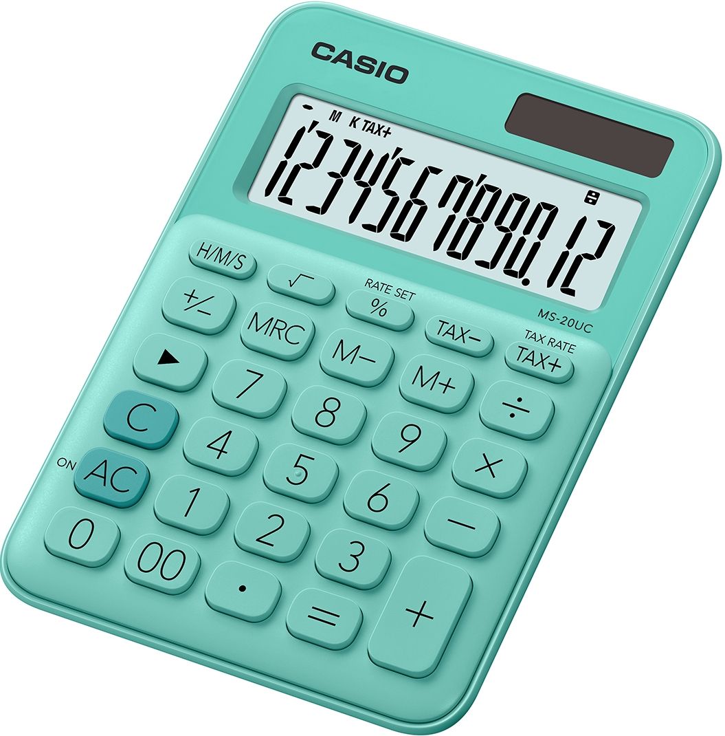 Casio MS-20UC-GN - Desktop Calculator - Green