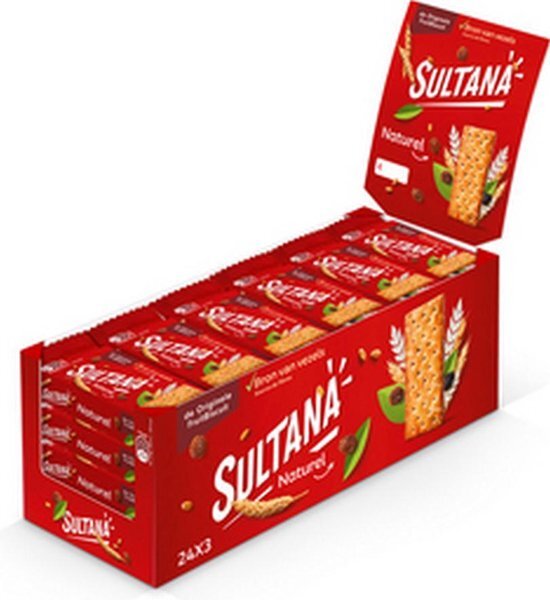 Sultana Fruitbiscuit - Naturel - 24 stuks