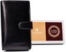 Peterson - Portefeuille femme - Cuir - Protection RFID - Noir