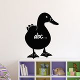 Ambiance Sticker Schoolbordsticker - uitwisbare zelfklevende muurstickers - EENDENSILHOUET - 40x30cm