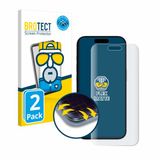 BROTECT - Screenprotector voor Apple iPhone 15 Pro Max - Folie Beschermfolie matte volledig dekking 2 Stuks