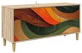BONN meuble TV 102 x 33 x 50 cm Sonoma Bois transformé