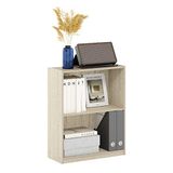Furinno Gruen boekenkast met 2 niveaus, open plank, Metropolitan Pine