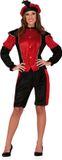 Fiestas Guirca Piet Kostuum | Rode Page Assistent Van De Sint | Vrouw | Maat 42-44 | Sinterklaas | Verkleedkleding