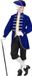 Widmann - Venetiaanse Edelman Grimaldi Kostuum - Blauw - Medium