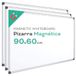 Whiteboard, Ofituria Whiteboard, magneetbord met aluminium frame, glad oppervlak, gemakkelijk te wissen, voor notities, tekenen, lesgeven of organiseren, gereedschap voor kantoor en school (3u, 90 x 60 cm)