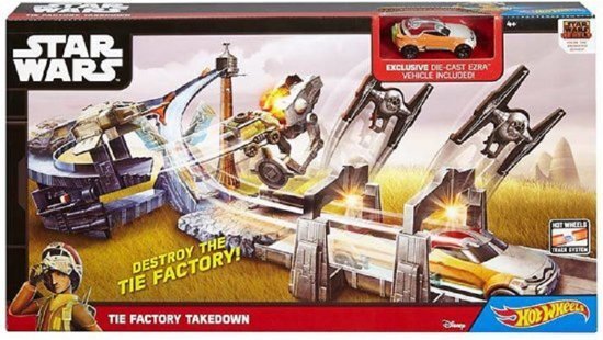 Hot Wheels Hot WheelsÂ® en Star Warsâ„¢tie factory takedown