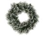 Everlands Sandia krans d50h8cm groen/wit