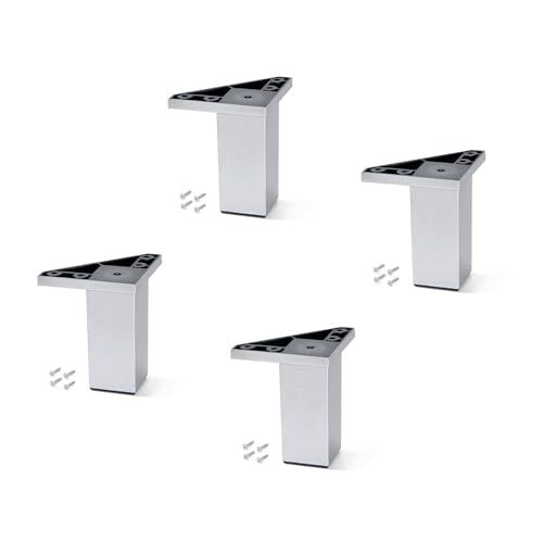 Emuca - Meubelpoten - Set van 4 - Verchroomd - 100mm