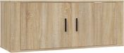 vidaXL meuble TV mural chêne Sonoma, 100x34,5x40 cm