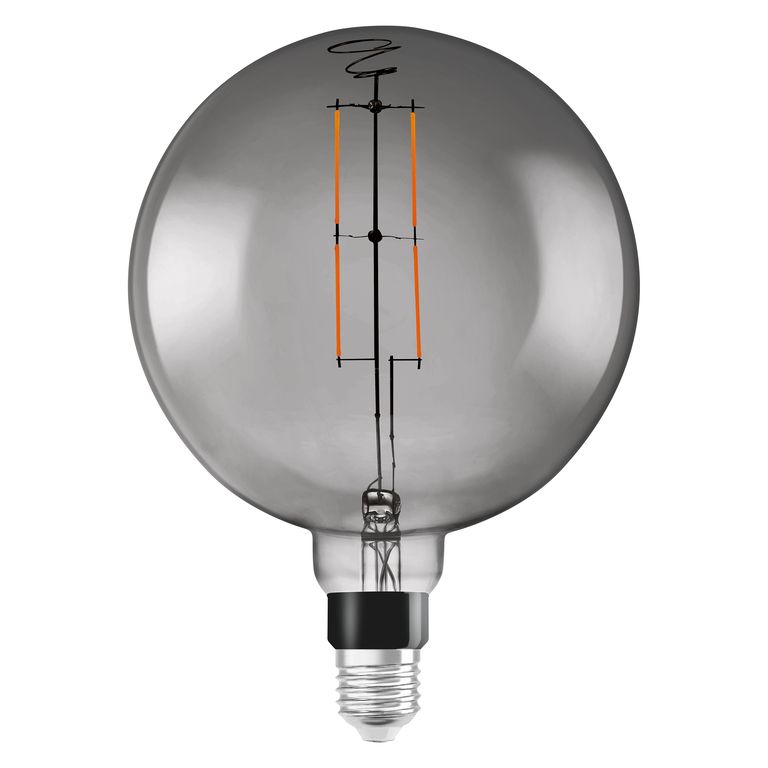 LEDVANCE SMART+ WiFi Filament Globe - Smart Bulb - 6W - E27 - Warm White - Dimmable - Grey