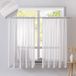 Ibenzoa® Set van 2 Elegante Voile Vitrage Gordijnen voor Kleine Ramen in Keuken en Woonkamer