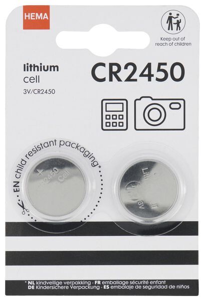 HEMA CR2450 Lithium Batterijen - 2 Stuks