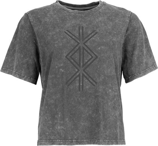 Black Premium by EMP Zwart T-shirt met Sneeuwwas - Dames - XXL