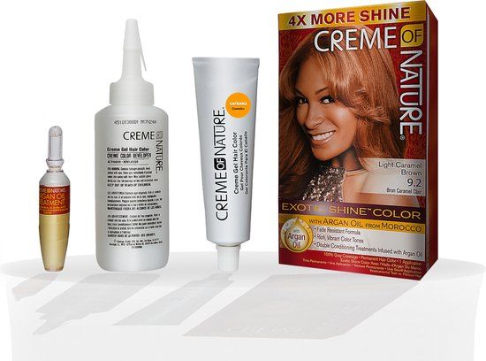 Creme of Nature Argan Color Creme Light Caramel Brown 9.2 - 250 ml