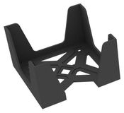 Feldherr Porte-cartes pour cartes à jouer (carré, 80 x 80 mm), utilisable pour 150 cartes, noir