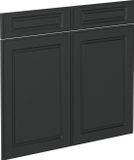 Vicco R-Line Keukenfront – 79.2 x 70.8 cm meubelfront voor de onderkast met lades Antraciet landhuis