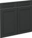 Vicco R-Line Keukenfront – 79.2 x 70.8 cm meubelfront voor de onderkast met lades Antraciet landhuis